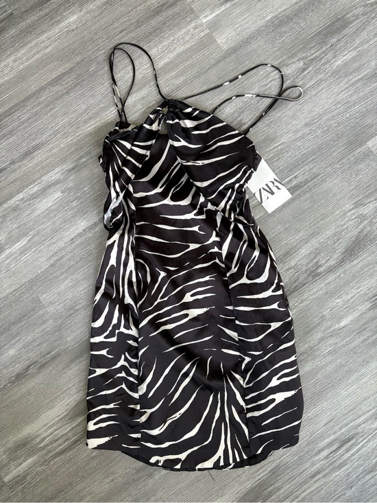Zara Dresses & Skirts - Zara Black and White Zebra-Print Dress